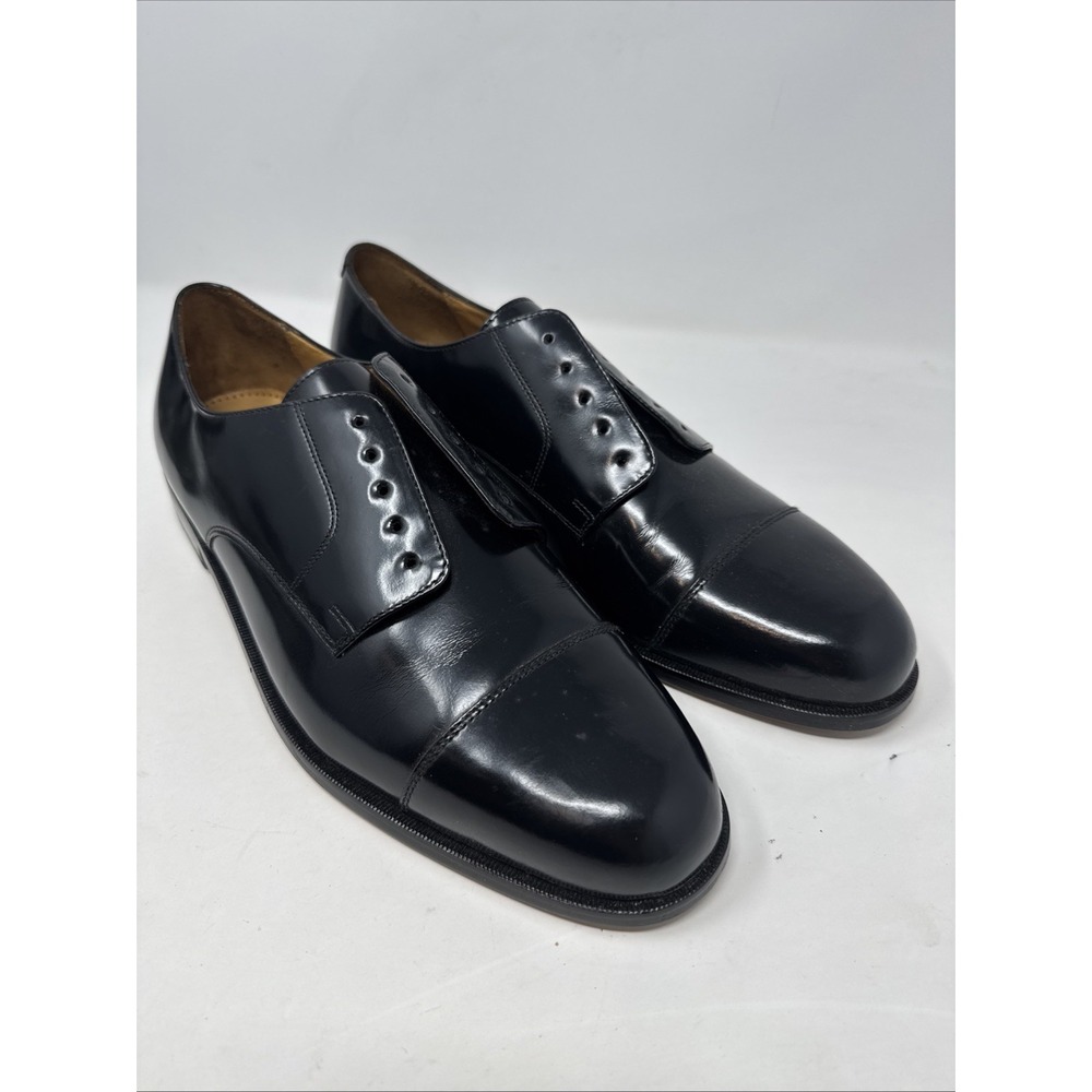 Cole Haan Lexington II Black Cap Toe C02701 Lace-Up Oxford shoes Men's 14 D New